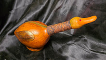 Load image into Gallery viewer, Vintage Italian Leather Wrapped Duck Decanter Barware Bottle
