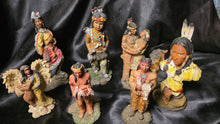 将图片加载到图库查看器，Vintage Native American Figurine Lot Western Resin Collectibles Bundle
