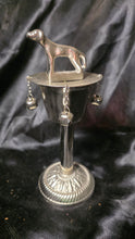 将图片加载到图库查看器，San Lázaro Ozun Metal Altar Piece with Dog Finial &amp; Hanging Bells
