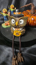 将图片加载到图库查看器，Rustic Fall Decor Bundle Owl Sitter Pumpkin Scarecrow Figurines
