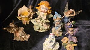 Vintage Fairy Figurine Collection Bundle Whimsical Fantasy Decor Lot