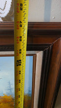 Load image into Gallery viewer, Vintage Signed Shirley Autumn River Landscape Oil Painting Framed 27x22
