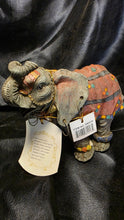 Load image into Gallery viewer, Turtle King Handcrafted Elephant Figurine D60018 Lucky Trunk Resin Decor
