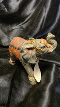 Load image into Gallery viewer, Turtle King Handcrafted Elephant Figurine D60018 Lucky Trunk Resin Decor
