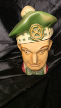 Load image into Gallery viewer, 1976 Ezra Brooks Stan Laurel Scotch Golfer Decanter Heritage China Collectible
