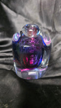 Load image into Gallery viewer, Fifth Avenue Crystal Sommerso Art Glass Bud Vase Purple Blue Faceted Crystal
