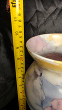 Load image into Gallery viewer, Modern Frosted Art Glass Vase Pastel Watercolor Abstract Flora26 Italy
