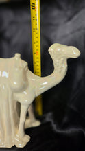 Load image into Gallery viewer, Vintage Iridescent Ceramic Camel Figurine Nativity Creche Piece Pearl Glaze
