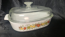 Load image into Gallery viewer, Vintage CorningWare Le Romarin A-10-B Casserole Dish with Pyrex Lid

