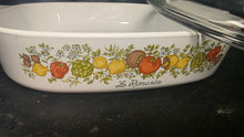 Load image into Gallery viewer, Vintage CorningWare Le Romarin A-10-B Casserole Dish with Pyrex Lid

