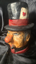 Cargar imagen en el visor de la galería, Vintage W.C. Fields Chalkware Bust Planter Vase Cigar Holder Statue
