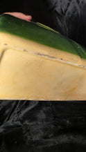 将图片加载到图库查看器，Vintage Chinese Green Crackle Glaze Square Vase Tea Caddy Oriental Medallion
