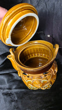 Load image into Gallery viewer, Vintage Benjamin Franklin Character Teapot Japan Brown Ceramic

