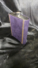 Load image into Gallery viewer, Crown Royal Purple Suede Stainless Steel 8oz Hip Flask
