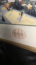 Load image into Gallery viewer, Thomas Kinkade Moonlit Village Framed Print w COA 21x18
