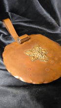 Load image into Gallery viewer, Vintage Drumgold Copper Silent Butler Crumb Catcher With Grape Motif
