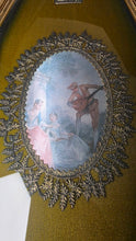 Load image into Gallery viewer, Vintage Mid Century Shadow Box Wall Art Romantic Cameo Frame
