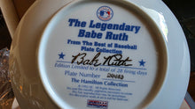Load image into Gallery viewer, The Immortal Babe Ruth Collector Plate w/ COA &amp; Original Box
