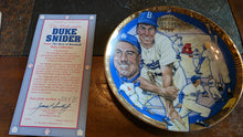 Load image into Gallery viewer, The Unbeatable Duke Snider Limited Edition Collector Plate with COA

