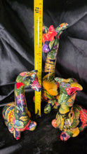 Load image into Gallery viewer, Vintage La Vie Floral Patchwork Giraffe Figurines Set of 3
