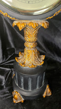 Load image into Gallery viewer, Vintage Neoclassical Pineapple Finial Pedestal Quartz Table Clock
