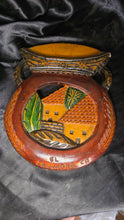Cargar imagen en el visor de la galería, Vintage Hand-Carved El Salvador Folk Art Village Wall Plaque
