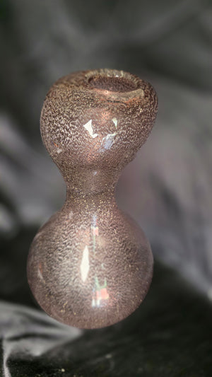 Vintage Bullicante Art Glass Bud Vase – Lavender Amethyst Seeded Glass