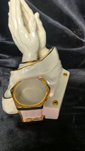 Charger l'image dans la galerie, Bradford Exchange "Praying Hands" Expressions of Faith Porcelain Candle &amp; Prayer Card Holder 2002
