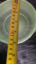 Load image into Gallery viewer, Vintage Federal Glass Colonial Fluted Uranium Glass Footed Compote Bowl | Depression Glass
