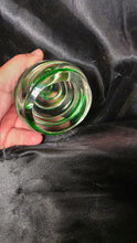 Charger l'image dans la galerie, Vintage Hand Blown Emerald Green Art Glass Beehive Paperweight Figurine | Studio Glass Sculpture
