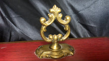 Load image into Gallery viewer, Decorative Red Wooden Keepsake Storage Chest with Brass Handle &amp; Gold Accents
