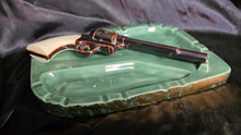 Load image into Gallery viewer, Vintage Ceramic Revolver Ashtray by Vivian '59 Mid Century Western Smoking Tray
