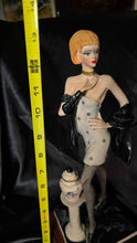 Load image into Gallery viewer, Stuart Mark Feldstein 1988 Fashion Lady Figurine Sculpture on Wood Base
