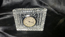 Load image into Gallery viewer, Waterford Crystal Desk Clock Cut Crystal Quartz Mantel Clock Japan
