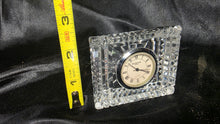 Load image into Gallery viewer, Waterford Crystal Desk Clock Cut Crystal Quartz Mantel Clock Japan
