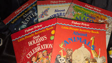Charger l'image dans la galerie, Vintage Fisher-Price Little People Big Book Set With Activity Books | Time-Life for Children

