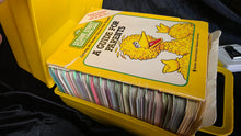 Load image into Gallery viewer, Vintage Sesame Street Early Learning Games Complete Set 1-20 | Big Bird Carrying Case | CTW 1983
