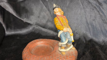 Charger l'image dans la galerie, Vintage Humorous Firefighter Candle Holder with Included Glass Candle
