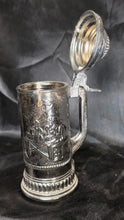 Charger l'image dans la galerie, Vintage Avon Glass Beer Stein with SKS Zinn Pewter Lidded Holder Germany
