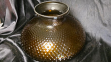Load image into Gallery viewer, Vintage Amber Hobnail Glass Replacement Lamp Shade Globe Hurricane Parlor Oil Lamp
