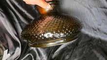 Load image into Gallery viewer, Vintage Amber Hobnail Glass Replacement Lamp Shade Globe Hurricane Parlor Oil Lamp
