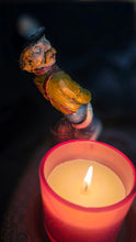Charger l'image dans la galerie, Vintage Humorous Firefighter Candle Holder with Included Glass Candle
