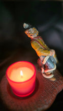 Charger l'image dans la galerie, Vintage Humorous Firefighter Candle Holder with Included Glass Candle
