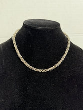 Load image into Gallery viewer, Vintage Taxco Mexico 925 Sterling Silver Byzantine Chainmail Necklace 42.3g
