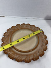 将图片加载到图库查看器，Antique Greentown Chocolate Slag Glass Bracket Creamer &amp; Saucer Set
