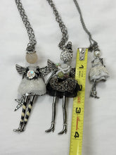 将图片加载到图库查看器，Vintage Jacqueline Kent Charmed Angel Pendant Necklace Collection Set of 3
