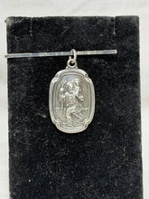 Load image into Gallery viewer, Vintage Creed Co Sterling Silver St. Christopher Medal Pendant 1.5" Marked
