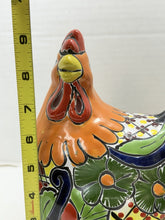 Load image into Gallery viewer, Hand Painted Mexican Talavera Ceramic Chicken Folk Art Figurine Colorful Decor
