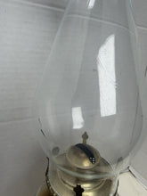 Cargar imagen en el visor de la galería, Antique Amber Glass Kerosene Hurricane Oil Lamp Victorian Finger Lamp Style
