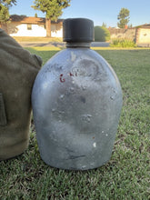 Load image into Gallery viewer, Vintage 1950s U.S. Army M1910 Canteen w/ Cover Korean War Era Military Issue
